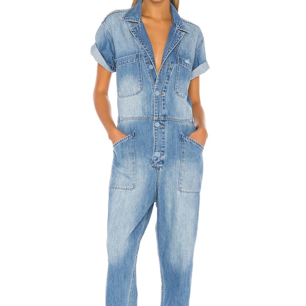 Pistola Light Blue Denim GROVER JUMPSUIT - DISORIENTED